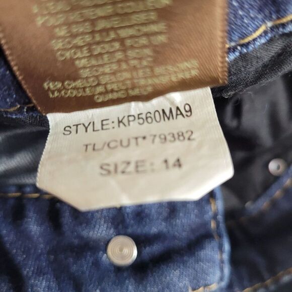 Kut from the Kloth Jeans 14 Dark Wash High-rise Stretch Contrast Stitching Bling - Picture 17 of 17